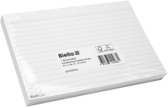 BIELLA Karteikarten liniert A5 230530 weiss, 210x148mm...