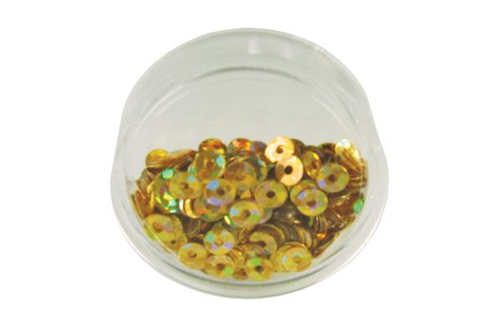 Lochplättchen rund gold