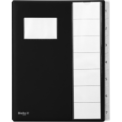 BIELLA Pultmappe A4 32040702 schwarz 7-teilig
