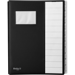 BIELLA Pultmappe A4 32041202 schwarz 12-teilig