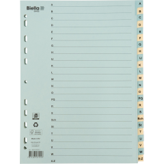 BIELLA Register Karton farbig A4 462444.00 A-Z