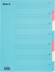 BIELLA Ordnungsmappe A4 326407.00 7-teilig, Karton, farbig