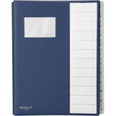 BIELLA Pultmappe Pronto A4 320412.07 dunkelblau, 12-teilig