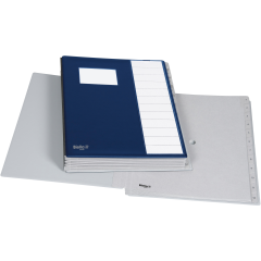 BIELLA Pultmappe Pronto A4 320412.07 dunkelblau, 12-teilig