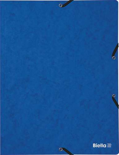 BIELLA Gummibandmappe A4 178401.05 blau, 355gm2 200 Bl.