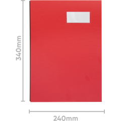 BIELLA Unterschriftenmappe A4 341420.45 rot, Register...