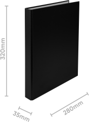 BIELLA Ringbuch Ringo-Plast 3.5cm 434422.02 schwarz,...