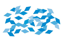 Shape metallisch blau