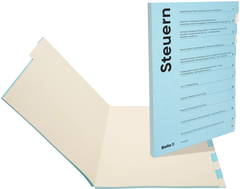BIELLA Steuermappe deutsch A4 03260112.90 blau/beige...