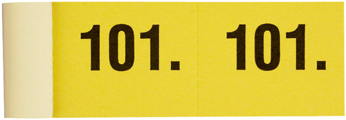 SIMPLEX Garderobenblock 101-200 13078 gelb 100 Blatt