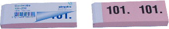 SIMPLEX Garderobenblock 101-200 13079 rosa 100 Blatt