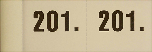 SIMPLEX Garderobenblock Nr. 201-300 13084 weiss 100 Blatt