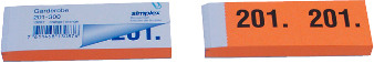 SIMPLEX Garderobenblock 201-300 13087 orange 100 Blatt