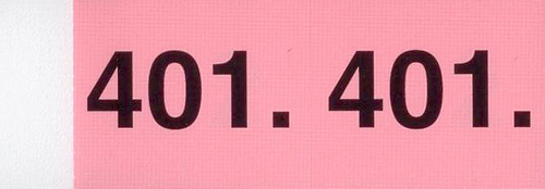 SIMPLEX Garderobenblock 401-500 13100 rosa 100 Blatt