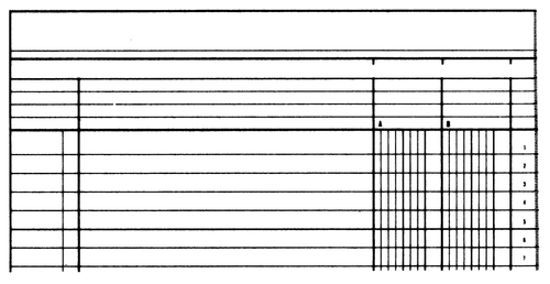 SIMPLEX Statistikbuch A4 19082 2 Kolonnen, grn 40 Blatt