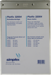SIMPLEX Schreibunterlage Platfix 32004 aluminium,...