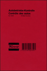 FAVORIT Autobetriebskontrolle D/F 5206 12,018,0cm 16 Blatt