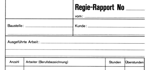 FAVORIT Regie-Rapporte Deutsch A5 9181 OK Durchschreibepapier 50x2 Blatt