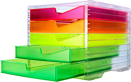 STYRO styroswingbox NEONline 275-8430.262 5 Schubladen multicolor neon