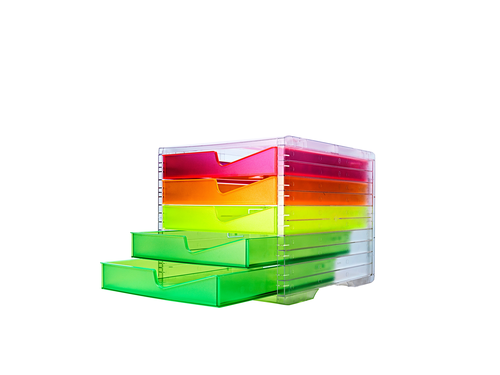 STYRO styroswingbox NEONline 275-8430.262 5 Schubladen multicolor neon