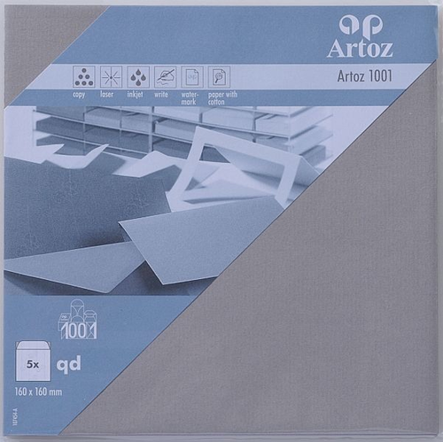 ARTOZ Couverts 1001 160x160mm 107454182 100g, graphit 5 Stck