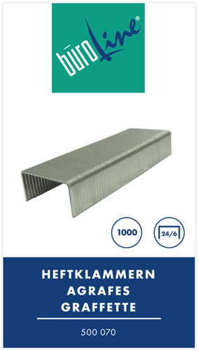 BROLINE Heftklammern 24/6mm 500070 1000 Stck