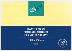 BÜROLINE Haftnotizen 100x75mm 133031 gelb 100 Blatt