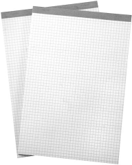 BÜROLINE Büroblock weiss A5 572002 kariert,4mm,...