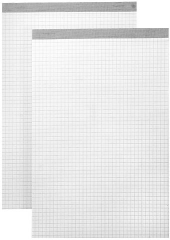 BÜROLINE Büroblock weiss A5 572002 kariert,4mm,...