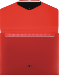 BÜROLINE Fächermappe A4 663290 rot 12-teilig