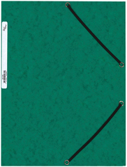 BÜROLINE Gummibandmappe A4 460695 grün, Karton
