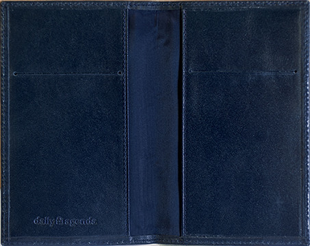 DAILY Lederhlle 118 7,5x12,6cm blau