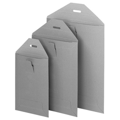 BRIEGER Versandtaschen 357x480mm 54132 grau, 500g 50...