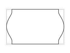SATO Etiketten 26x16mm 702100003 weiss, perm. 1200 Stck.