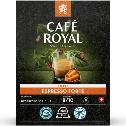 CAFE ROYAL Kaffeekapseln Alu 2001929 Espresso Forte 36 Stck