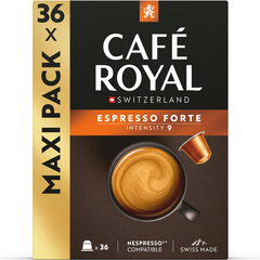 CAFE ROYAL Kaffeekapseln Alu 2001929 Espresso Forte 36...