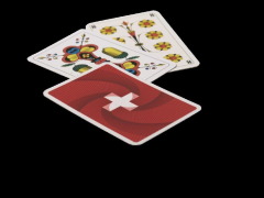 AGMÜLLER Jasskarten Swiss Flag 57x89mm 106801112...