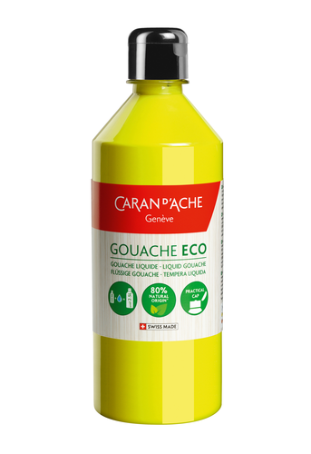 CARAN DACHE Deckfarbe Gouache Eco 500ml 2371.240 gelb citron fluo flssig