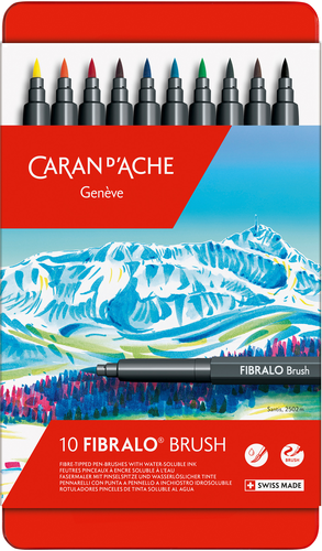 CARAN DACHE Classic Fibralo Brush 0.5-5mm 186.310 10 Farben ass.
