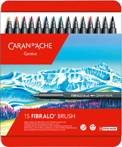 CARAN DACHE Classic Fibralo Brush 0.5-5mm 186.315 15 Farben ass.