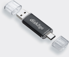DISK2GO USB-Stick switch 16GB 30006591 Type-C USB 3.1 Type-A USB 3.0