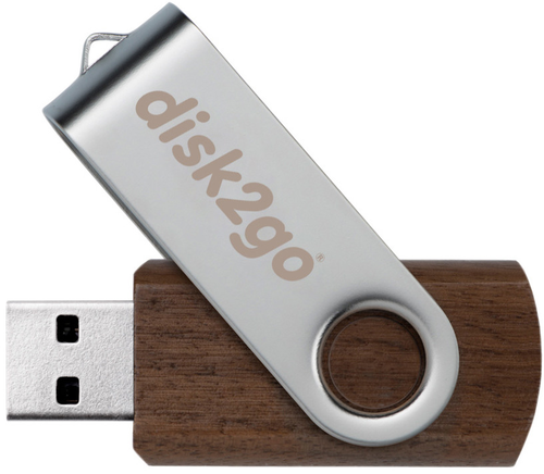 DISK2GO USB-Stick wood 64GB 30006663 USB 3.0