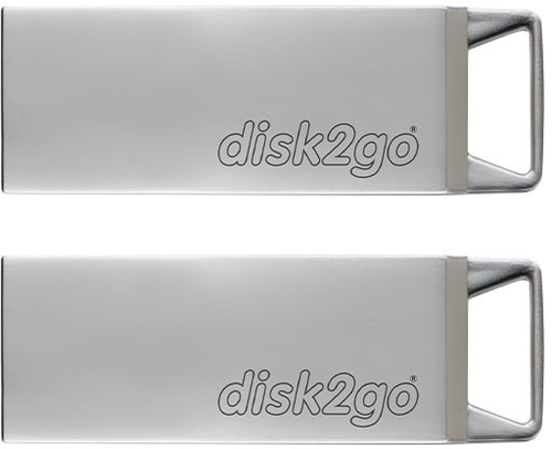 DISK2GO USB-Stick tank 2.0 16GB 30006589 USB 2.0 double pack