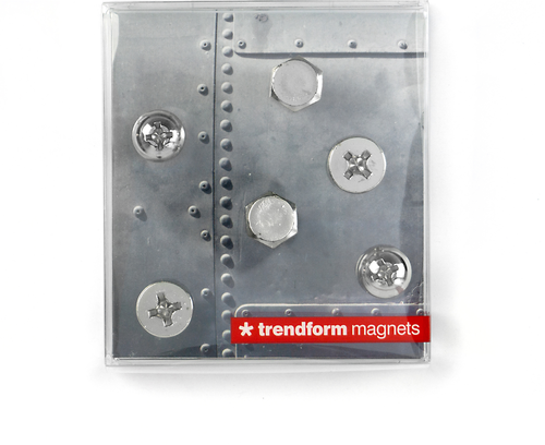 TRENDFORM Magnete SCREW TF3720 vernickelt 6 Stck