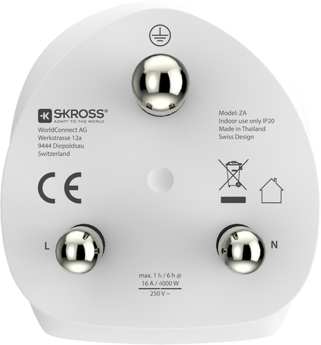 SKROSS Country Travel Adapter Combo 1.500202E World/EU to South Africa