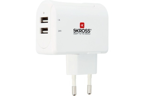 SKROSS Euro USB Charger 2.800111 2 Port