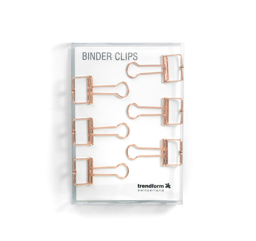 TRENDFORM Binder Clips 19mm SY0420 6er Set kupfer