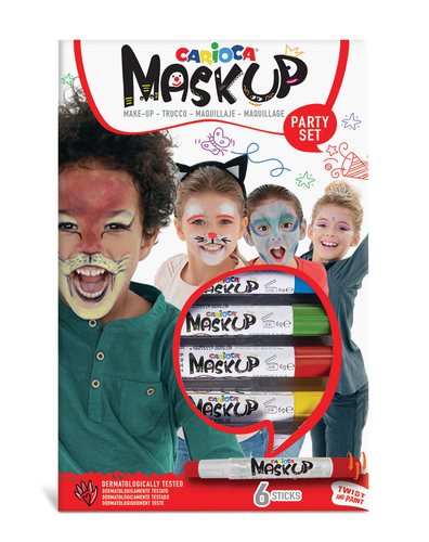 CARIOCA Mask-Up Party Box 004280 ass. 6 Stck