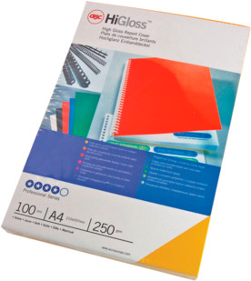 GBC HiGloss Umschlagmaterial A4 CE020020 blau, 250g 100 Stck