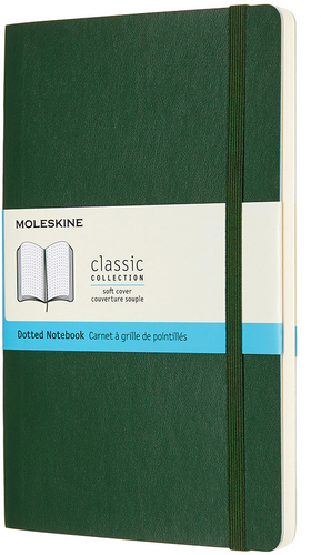 MOLESKINE Notizbuch SC L/A5 600042 gepunktet, myrtengrn, 240 S.